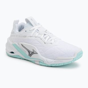 Dámske hádzanárske topánky Mizuno Wave Stealth Neo 2 white/blue tint