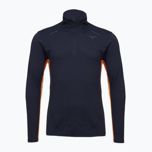 Pánske bežecké tričko longsleeve Mizuno Tech Thermal Charge Half Zip baritone blue