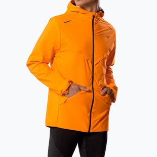 Pánska bežecká bunda Mizuno Tech Thermal Charge Hooded tangelo