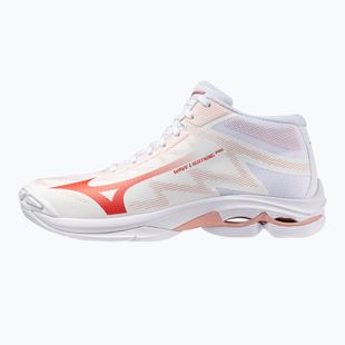 Dámske volejbalové topánky Mizuno Wave Lightning Pro Mid White/Rose Elegance/Lava Falls