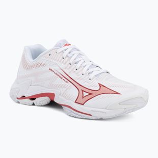 Dámske volejbalové topánky Mizuno Wave Lightning Elite white/rose elegance/lava falls