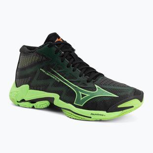 Volejbalové topánky Mizuno Wave Lightning Elite Mid black/glowing apple/mandarin orange