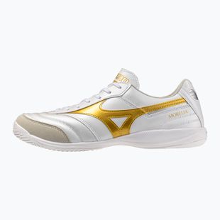 Futbalové kopačky Mizuno Morelia Sala Elite IN white/football gold/galaxy silver