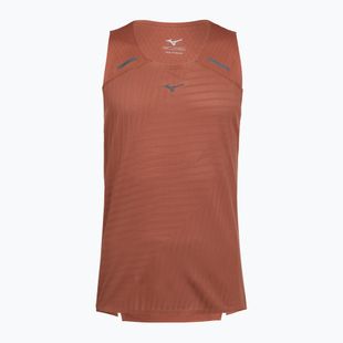 Pánske bežecké tričko Mizuno Tech Light Tank copper brown