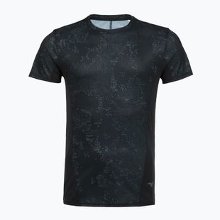 Pánske bežecké tričko Mizuno Active DryAeroFlow Graphic black/gray