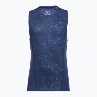 Pánske bežecké tričko Mizuno Active DryAeroFlow Graphic Tank Top estate blue