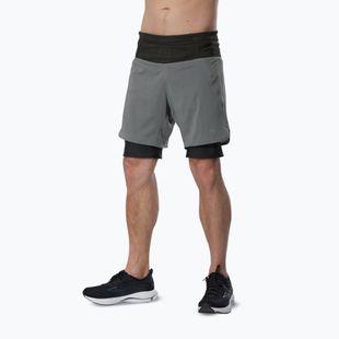 Pánske bežecké šortky Mizuno Trail Multipocket 2in1 lava smoke