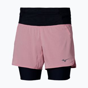 Dámske bežecké šortky Mizuno Trail Multipocket 2In1 Short rose elegance