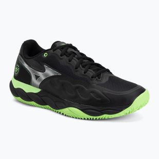 Topánky na padel Mizuno Wave Enforce Court Padel black/foliage green/glowing ap