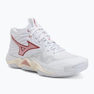 Dámske volejbalové topánky  Mizuno Wave Momentum Elite Mid white/rose elegance/lava falls