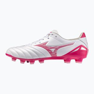 Futbalové kopačky Mizuno Morelia Neo IV Pro FG white/fuchsia purple/fuchsia purple