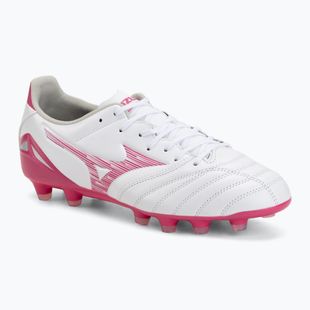 Futbalové kopačky Mizuno Morelia Neo IV Pro FG white/fuchsia purple/fuchsia purple