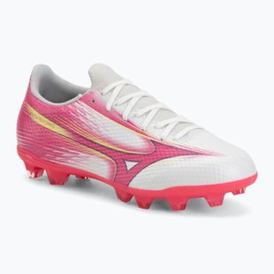 Detské kopačky Mizuno Alfa III Select Jr FG white/fuchsia purple