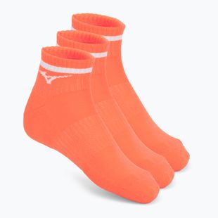 Ponožky Mizuno Training Mid With Line Lava Orange