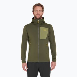 Pánska mikina Rab Superflux Hoody army QFG-13