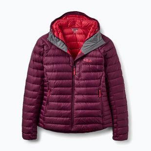 Dámska páperová bunda Rab Microlight Alpine Hoody mulberry