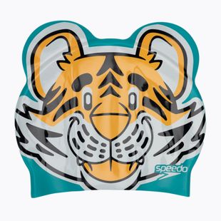 Speedo Čiapka s potlačou znakov oranžovo-zelená 8-00232614671