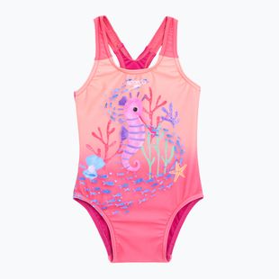 Detské jednodielne plavky Speedo Digital Printed bloominous pink/cupid coral