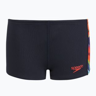 Detské plavecké boxerky Speedo Digital Panel Aquashort true navy/watermelon/bitter lime