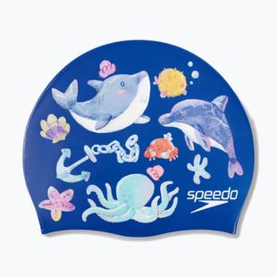 Plávacia čiapka Speedo Digital Printed imperial blue/picton blue/curious blue