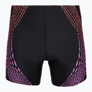 Pánske plavecké jammery Speedo Duo Logo Print Mid Jammer black/coral sands/neon violet