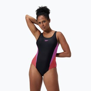 Dámske jednodielne plavky Speedo Colourblock 2.0 neon violet