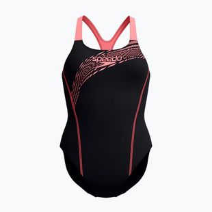 Dámske jednodielne plavky Speedo Medley Logo Medalist coral sands