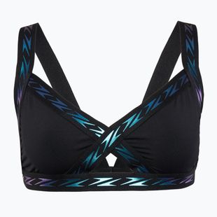 Horný diel plaviek Speedo Solid Logo Elastic Cross Front Top anthracite