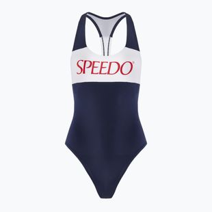 Dámske jednodielne plavky Speedo Colourblock Racerback peacoat