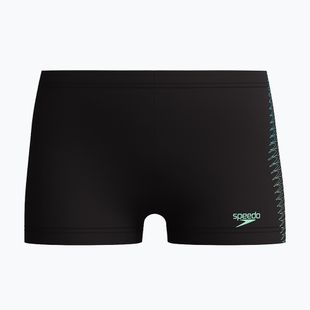 Detské plavecké boxerky Speedo Plastisol Placement Aquashort black/alfalfa green