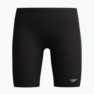 Detské plavecké jammery Speedo Plastisol Placement Jammer black/alfalfa green