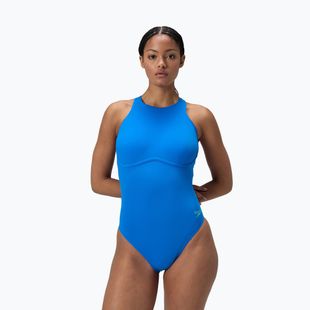 Dámske jednodielne plavky Speedo Racer Zip with Built in Swim Bra lagoon blue