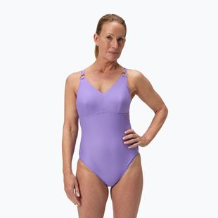 Dámske jednodielne plavky Speedo Shaping Strappy purple mist