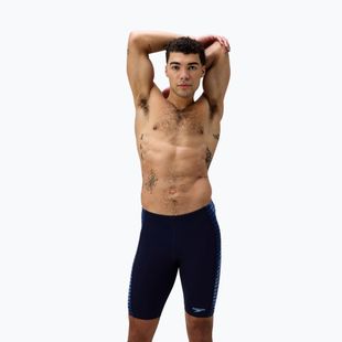 Pánske plavky Speedo Endurance+ Tech Panel Jammer navy/sugar blue