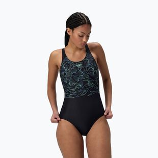 Dámske jednodielne plavky Speedo HyperBoom Placement Muscleback alfalfa green