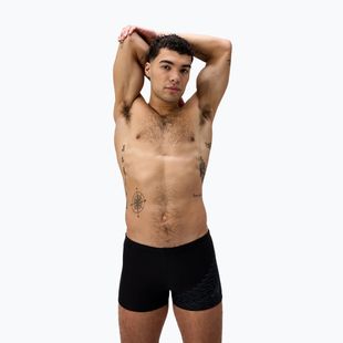 Pánske plavky boxerky Speedo Medley Logo Aquashort black/lead grey