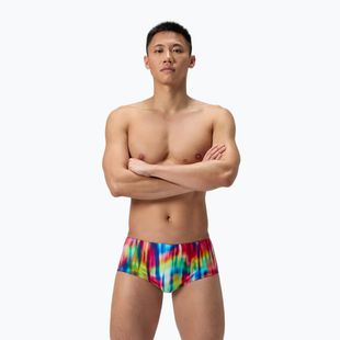 Pánske plavecké boxerky Speedo Printed 13.5 cm Brief prismatic paradise/ruby