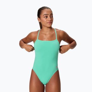 Dámske jednodielne plavky Speedo FL Solid V-Back 2.0 aqua breeze