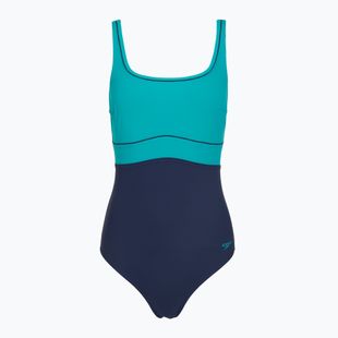 Dámske jednodielne plavky Speedo Shaping Contour Eclipse peacock teal/peacoat