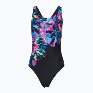 Dámske jednodielne plavky Speedo FL Placement Printed Powerback glitchy garden/black