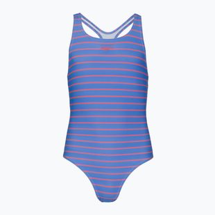 Detské jednodielne plavky Speedo Stripe Print Medalist periwinkle blue