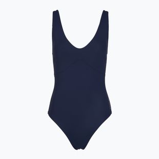 Dámske jednodielne plavky Speedo Sculpture Butterfly Back peacoat