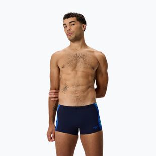 Pánske plavecké boxerky Speedo Hyperboom Splice Aquashort peacoat/deep sapphire