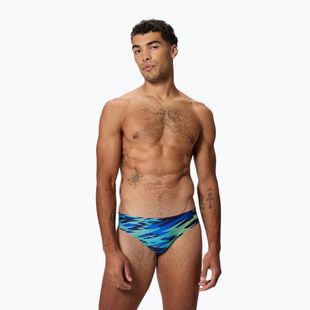 Pánske plavky Speedo Hyperboom Print Brief 2.5" peacoat/deep sapphire