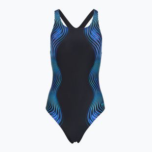Dámske jednodielne plavky Speedo Print Medalist anthracite