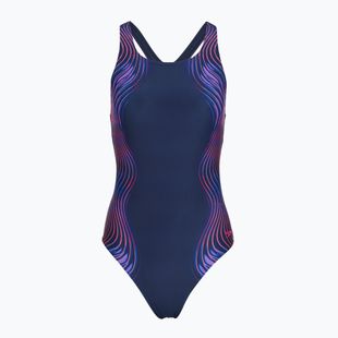 Dámske jednodielne plavky Speedo Print Medalist peacoat