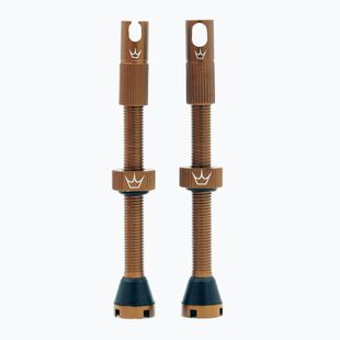 Peaty's X Chris King MK2 bezdušové ventily 60 mm bourbon presta ventilky