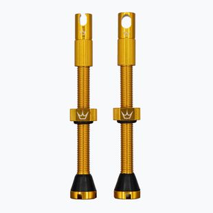 Peaty's X Chris King MK2 sada bezdušových ventilov Presta 60 mm zlatá