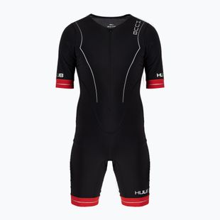 Pánsky triatlonový oblek HUUB Race Long Course Tri Suit čierno-červený RCLCS