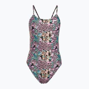 Dámske jednodielne plavky Nike Hydrastrong Multi Print pink bloom